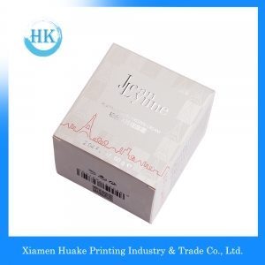 Boîte carrée de crèmes cosmétiques de papier emballage de luxe pour le soin personnel 