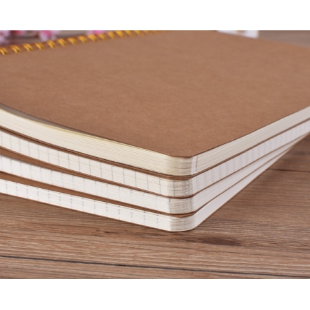 Custom Spiral Journal Notebook A4 Kkraft Paper Diary 