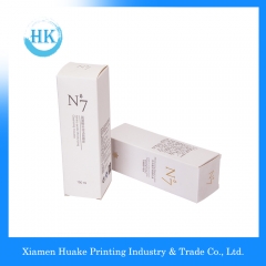 Boîte à papier de maquillage longue ondulée blanche avec bronzage à chaud Huake Printing