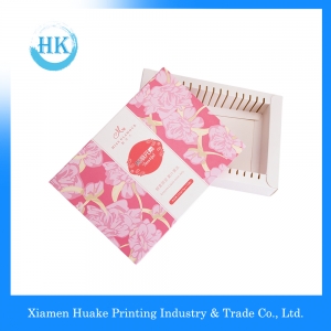 Emballage de boîte-cadeau de luxe rose en papier impression 