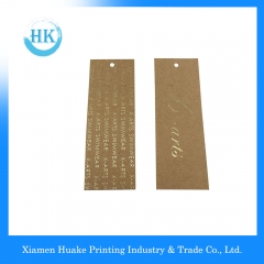 Étiquette volante en papier kraft avec impression à chaud Huake Printing