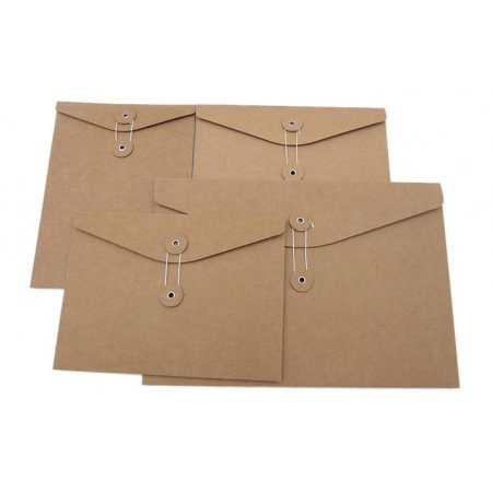 Luxury Kraft Paper Envelope Folders File Custom Logo 