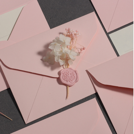 Pink Wedding Envelope For Letters Greeting Cards 