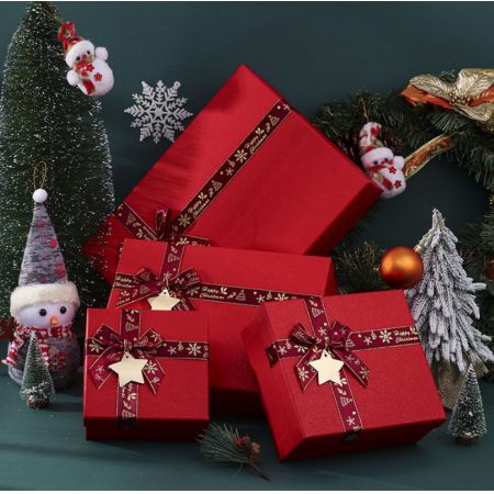 Custom Paper Gift Box Printing Packaging For Wedding Merry Christmas Box 