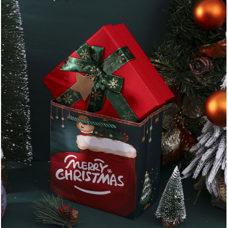 Custom Paper Gift Box Printing Packaging For Wedding Merry Christmas Box 