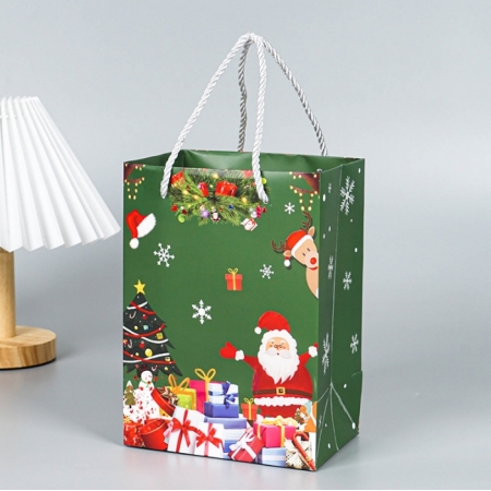Custom Christmas Bottle Bags Gift Candy Packaging Bags 